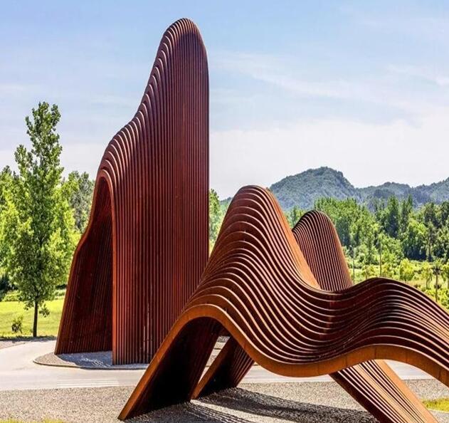 庄河锈钢板造型